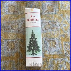 Antique MCM 1 ft. Balsam Tree Christmas with lights and box Tested & Working