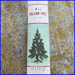 Antique MCM 1 ft. Balsam Tree Christmas with lights and box Tested & Working