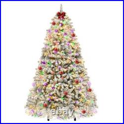 Arbol De Navidad 9 Pies Grande Con Nieve y 900 Luces Integrada En Oferta 2025