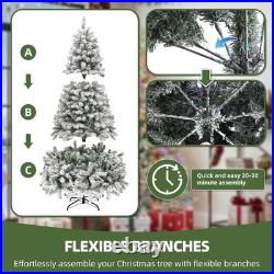Arbol De Navidad 9 Pies Grande Con Nieve y 900 Luces Integrada En Oferta 2025