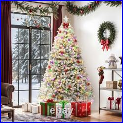 Arbol De Navidad 9 Pies Grande Con Nieve y 900 Luces Integrada En Oferta 2025