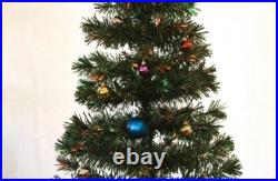 Artificial 6Ft Pre-Lit Fiber Optic Christmas Tree with Stand