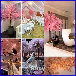Artificial Cherry Blossom Tree 5 Ft with LED Light, Handmade Pink Cherry Decor Artificial Cherry Blossom Tree 5 Ft with LED Light, Handmade Pink Cherry Decor