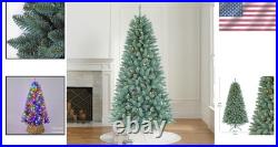 Artificial Christmas Tree 6.5FT Blue Spruce Pre-lit 813 Tips Dual-Color LED
