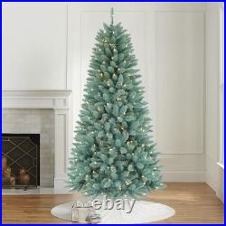 Artificial Christmas Tree 6.5FT Blue Spruce Pre-lit 813 Tips Dual-Color LED