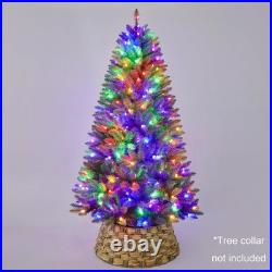 Artificial Christmas Tree 6.5FT Blue Spruce Pre-lit 813 Tips Dual-Color LED