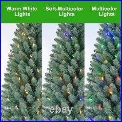 Artificial Christmas Tree 6.5FT Blue Spruce Pre-lit 813 Tips Dual-Color LED