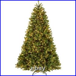 Artificial Christmas Tree 7.5 ft Pre-Lit Downswept Fir Green Full Tips Lights