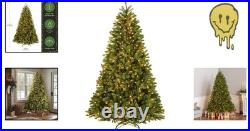 Artificial Christmas Tree 7.5 ft Pre-Lit Downswept Fir Green Full Tips Lights