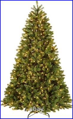 Artificial Christmas Tree 7.5 ft Pre-Lit Downswept Fir Green Full Tips Lights
