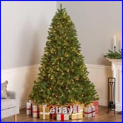 Artificial Christmas Tree 7.5 ft Pre-Lit Downswept Fir Green Full Tips Lights