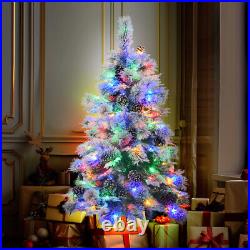 Artificial Christmas Tree with LED Lights / Snow Flocked / Pre Lit Fiber Optic Artificial Christmas Tree with LED Lights / Snow Flocked / Pre Lit Fiber Optic