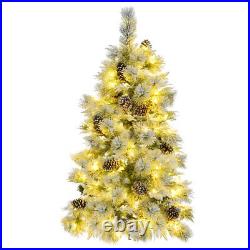 Artificial Christmas Tree with LED Lights / Snow Flocked / Pre Lit Fiber Optic Artificial Christmas Tree with LED Lights / Snow Flocked / Pre Lit Fiber Optic