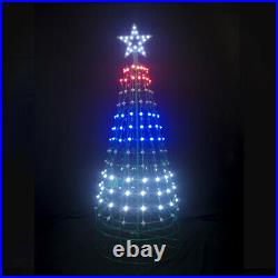 Aurio 5ft Round Indoor Pixel Tree 248LED and 40LED Star with Remote