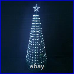 Aurio 7ft Round Indoor Pixel Tree 496LED and 40LED Star with Remote