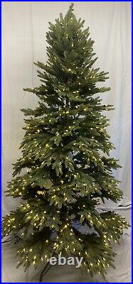 BALSAM HILL 7ft Silverado Slim Christmas Tree PRELIT withLED Color & Clear Lights