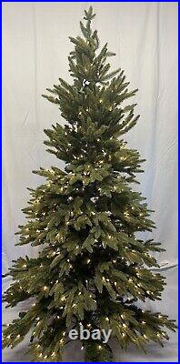 BALSAM HILL Stratford Spruce 6.5ft PRELIT Christmas Tree CLEAR Lights NEW Open