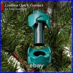 BCP 9ft Pre-Lit Artificial Aspen Noble Fir Christmas Tree W LED Lights & Quick C