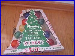 BRADFORD Christmas Tree Lights RARE Color Glow Celestial Gleaming set ch222