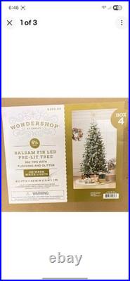 Balsam Fir LED Pre-Lit Christmas Tree WONDERSHOP NEW UNOPENED