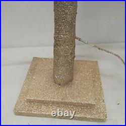 Balsam Hill 5' CHAMPAGNE GLITTER LED TREE Light Up Tree New And Open Box