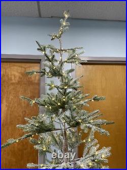 Balsam Hill 7.5 FROSTED Alpine Tree (Open/NEW) Clear Fairy Light Prelit $599 Per