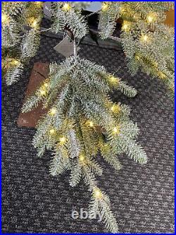 Balsam Hill 7.5 FROSTED Alpine Tree (Open/NEW) Clear Fairy Light Prelit $599 Per