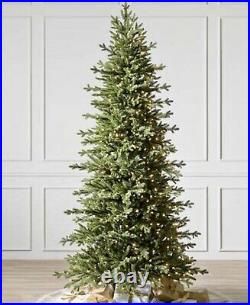 Balsam Hill 7.5 Red Spruce Slim Christmas Tree with Candlelight LED Lights