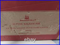 Balsam Hill Alpine Balsam Fir 6.5' -Pre-lit Tree Clear Fairy Lights -NewithOPEN