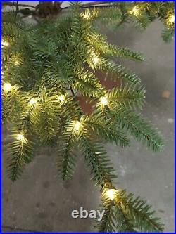Balsam Hill Alpine Balsam Fir 7.5', Pre-lit Tree, Clear Fairy Lights, NewithOPEN