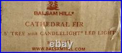 Balsam Hill BH Cathedral Fir 7.5' Christmas Tree with Candlelight LED Lights FS