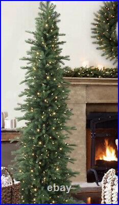 Balsam Hill BH Cathedral Fir 7.5' Christmas Tree with Candlelight LED Lights FS