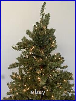 Balsam Hill Classic Blue Spruce 6.5 Foot Tree Candlelight Lights Open Box Excell
