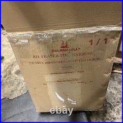 Balsam Hill Fraser Fir Narrow Christmas Tree 7.5 ft Candlelight LED Open $899 Balsam Hill Fraser Fir Narrow Christmas Tree 7.5 ft Candlelight LED Open $899