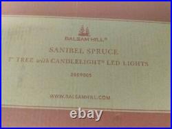 Balsam Hill Sanibel Spruce 7' Tree with Candlelight LED Lights Tree and Stand ONLY