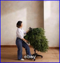 Balsam Hill Silverado Slim 9ft LED Christmas Tree with Clear Lights Flip Up