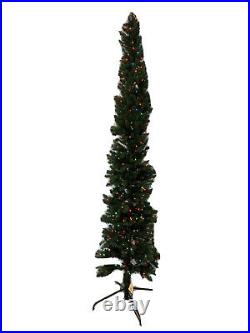 Balsam Hill Sonoma Slim Artificial Christmas Tree 9 foot Multicolor Lights Preli