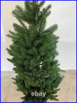 Balsam Hill Windsor Potted Spruce Tree 4' Potted Tree with Candlelight LED Light