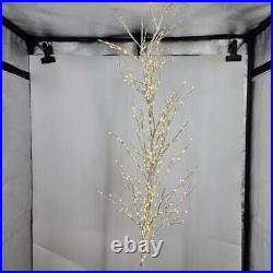Balsam Hill Winter Birch Warm White Light LED 7' Tree Holiday Decorative Tree