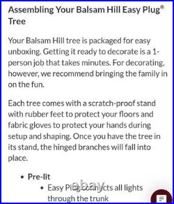 Balsim Hill Christmas Tree Slim 8ft