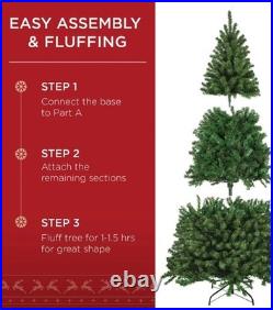 Best Choice Products 9ft Pre-Lit Spruce Artificial Christmas Tree Easy Set Up