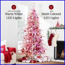 Best Choice Products Lighted Aspen Christmas Tree, 4.5Ft Flocked Artifical Noble