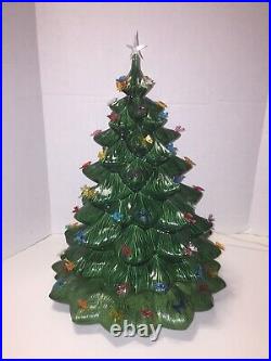 Ceramic Christmas Tree 20 Tall Green Lighted BASE CRAMER Mold Complete