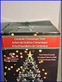 Ceramic Large 18 Tall Lighted Christmas Tree Gold Star With Original Box Ceramic Large 18 Tall Lighted Christmas Tree Gold Star With Original Box