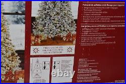 Christmas Artificial 7.5' Flocked Tree 1850 Radiant Micro LED Lights 1487537