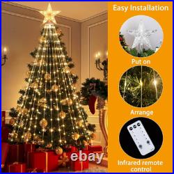 Christmas Cone Tree Light, 7.5Ft 295 LED Light Show Christmas Tree with 8 Modes