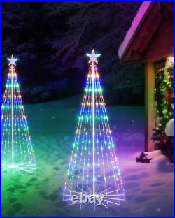 Christmas Cone Tree Light, 7.5Ft 295 LED Light Show Christmas Tree with 8 Modes Christmas Cone Tree Light, 7.5Ft 295 LED Light Show Christmas Tree with 8 Modes
