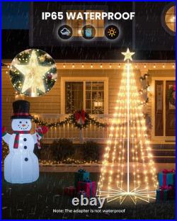 Christmas Cone Tree Light, 7.5ft 295 LED Light Show Christmas Tree with 8 Modes