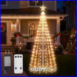Christmas Cone Tree Light, 7.5ft 295 LED Light Show Christmas Tree with 8 Modes