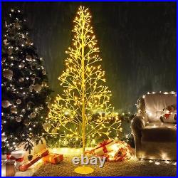 Christmas Lighted Birch Trees Alpine Artificial Christmas Tree Bendable Twig